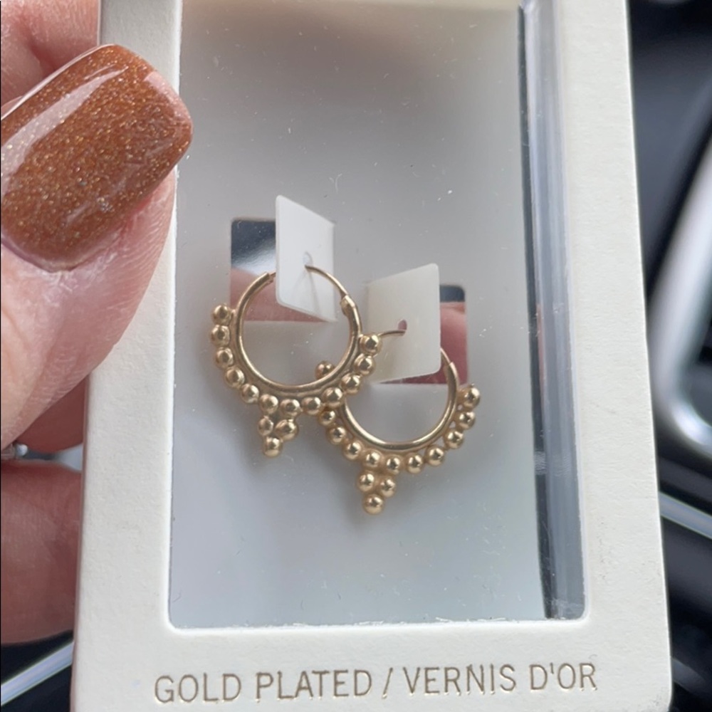 Sterling Silver Gold Plated Earrings